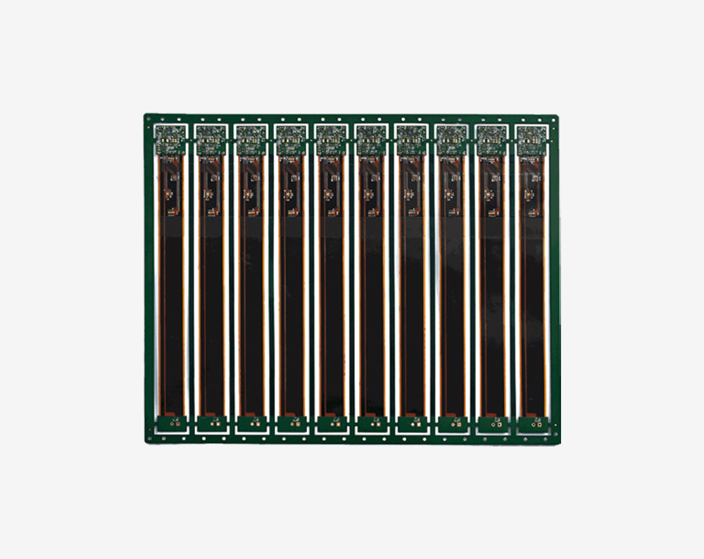 Four-layer second-order HDI rigid-flex board