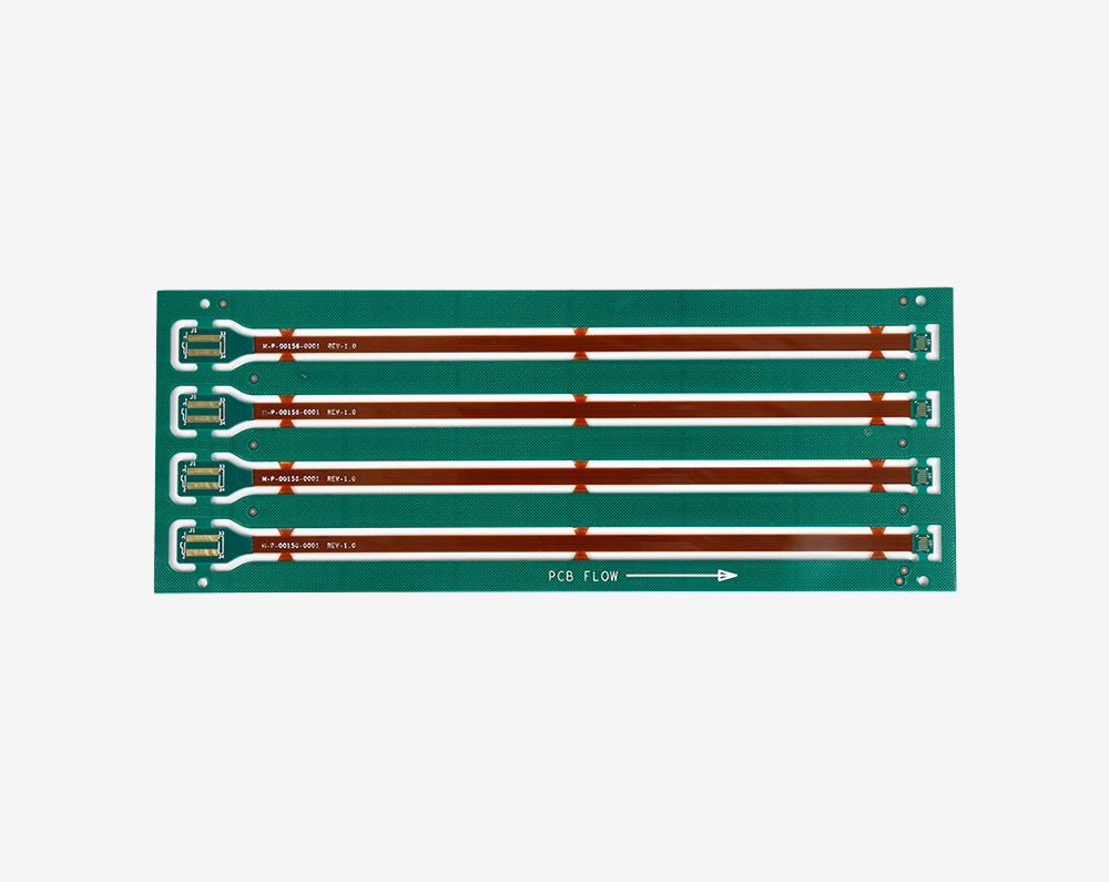 Eight-layer second-order HDI rigid-flex board
